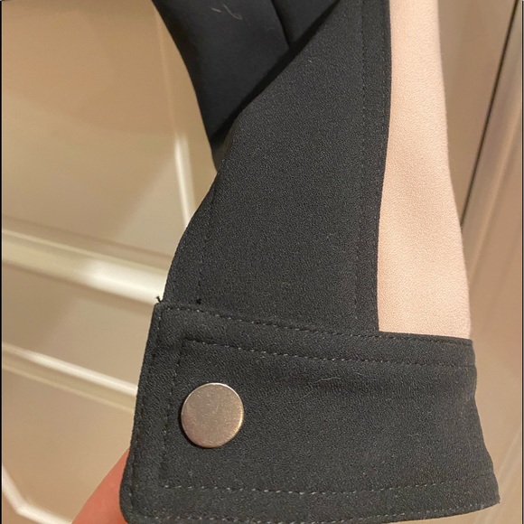 BCBGMAXAZRIA Jacket | Black & Pink Hugo Color Bomber Jacket | XS - Picture 5 of 15